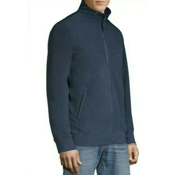 Russell Mens Athletic Blue Microfleece Zip Up‎ Jacket, Size Medium (38-40), NWT - Picture 3 of 8